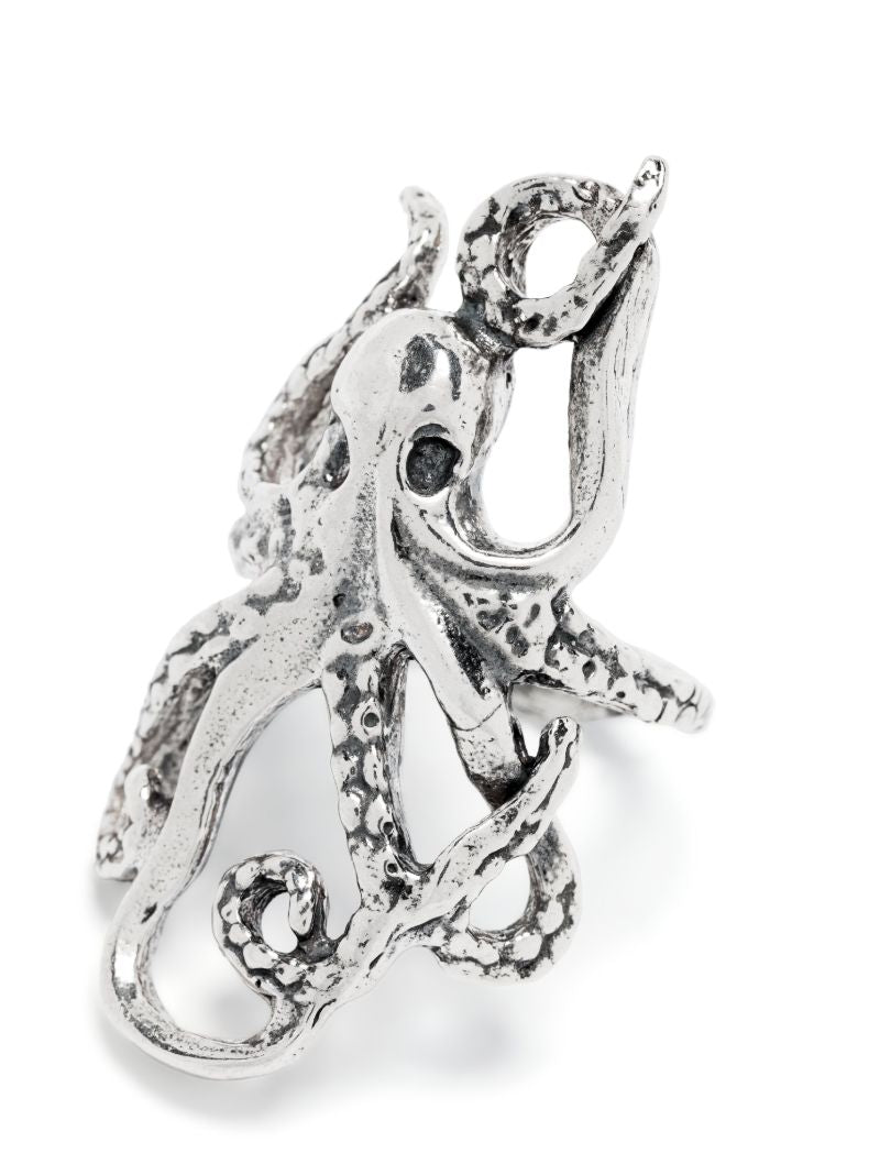 Sterling Silver Octopus Ring