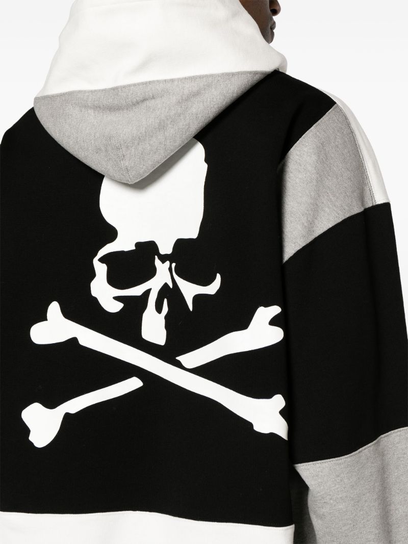 Multicolour Patchwork Cotton Hoodie