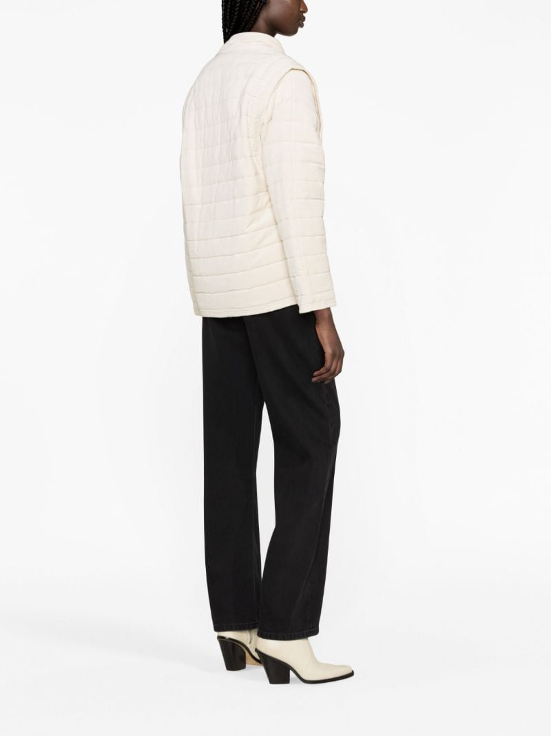 Neutral Areta Quilted Cotton Jacket