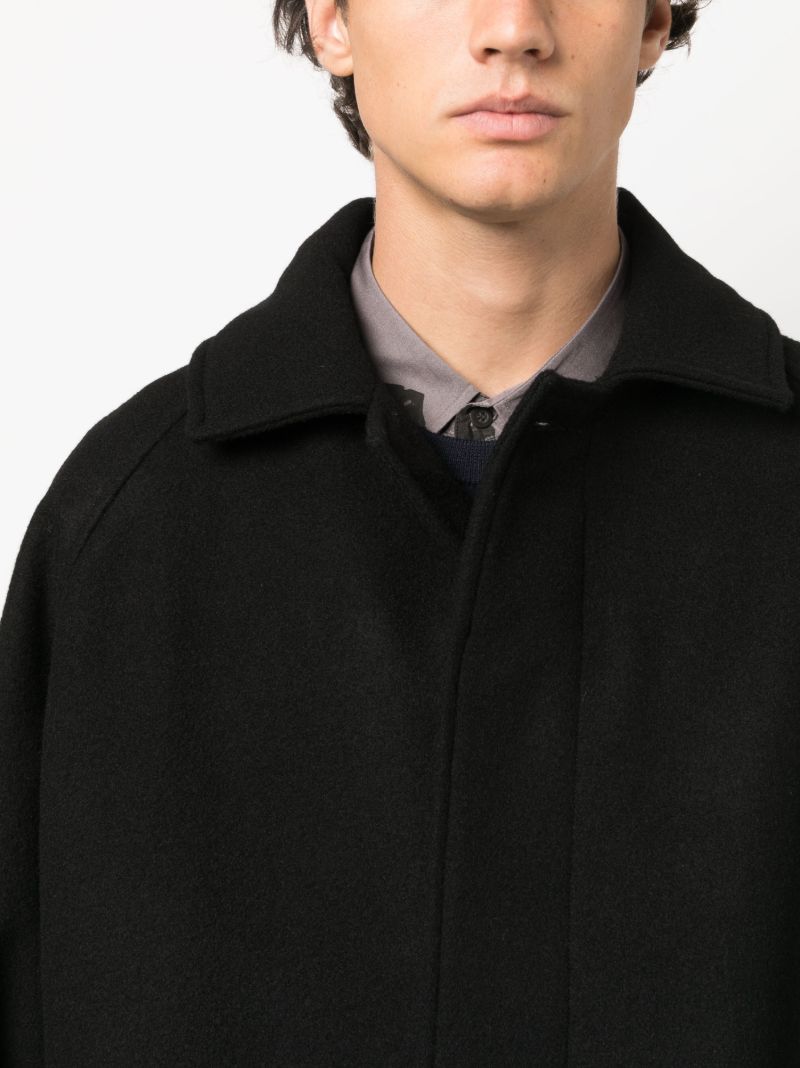 Black Big Mac Wool Coat