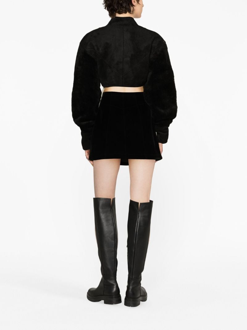 Faux-suede Bolero Jacket