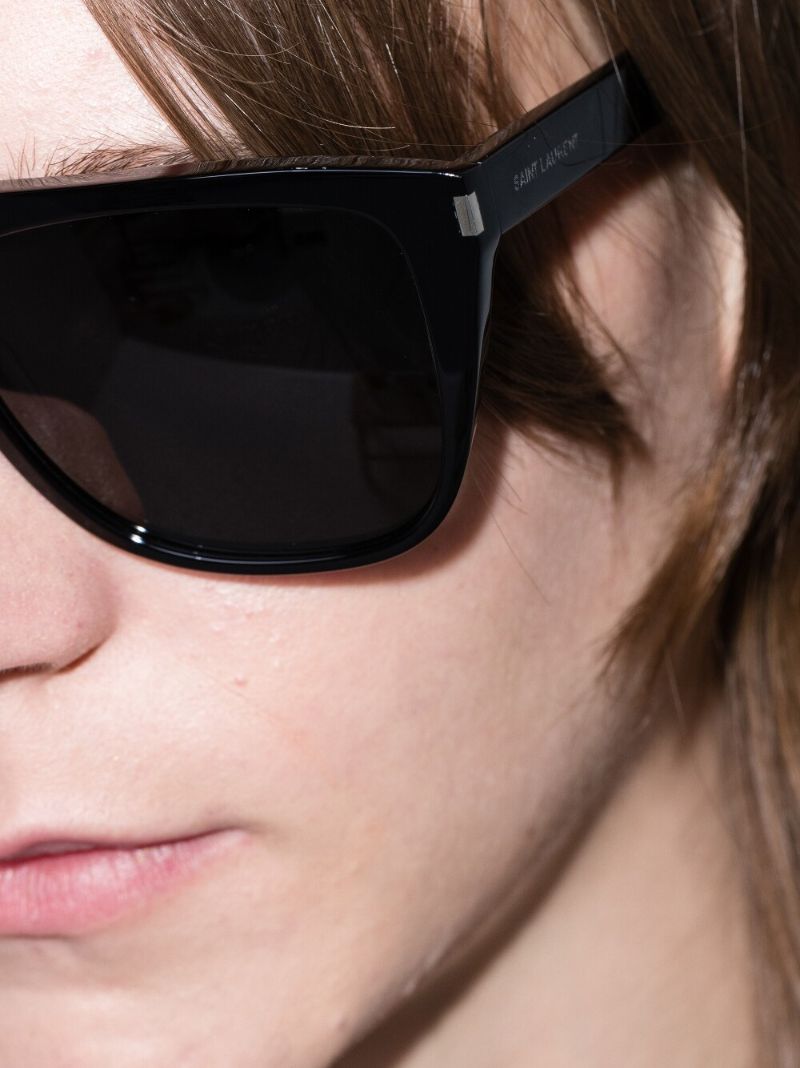 Black Sl 1 Slim Square Sunglasses