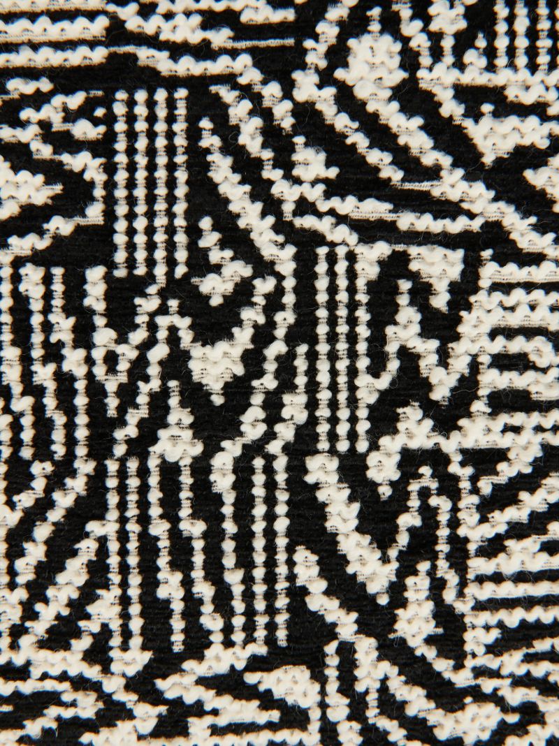 Black Noise Woven Cushion