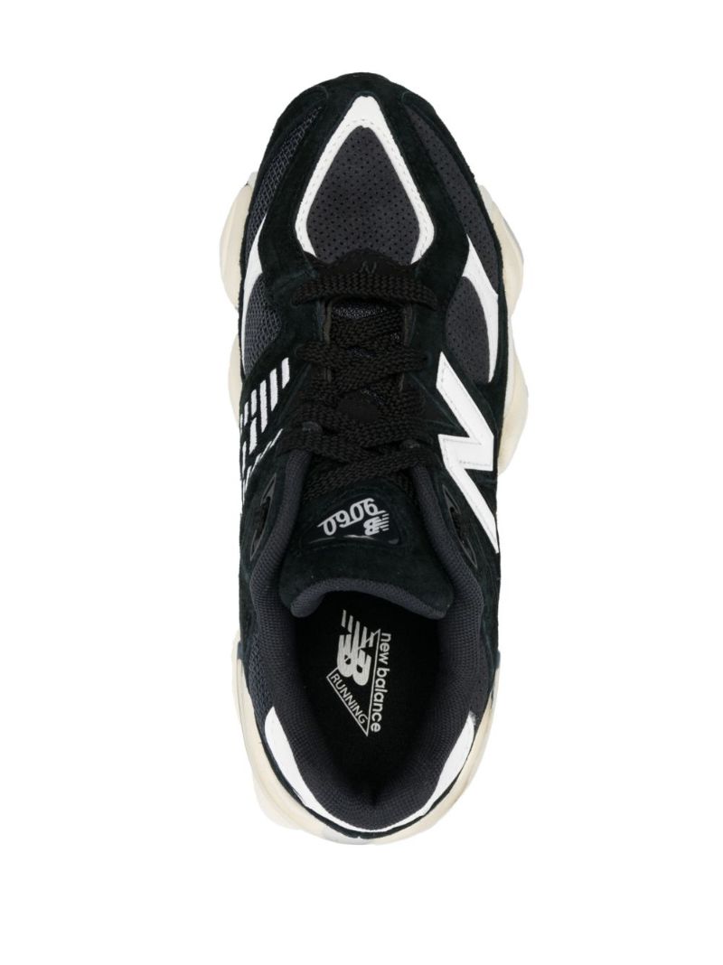 Black 9060 Panelled Sneakers
