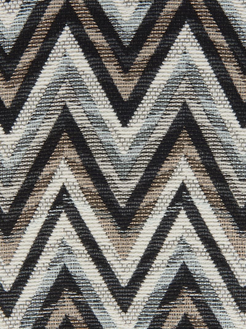 Black Bleached Zigzag Cushion
