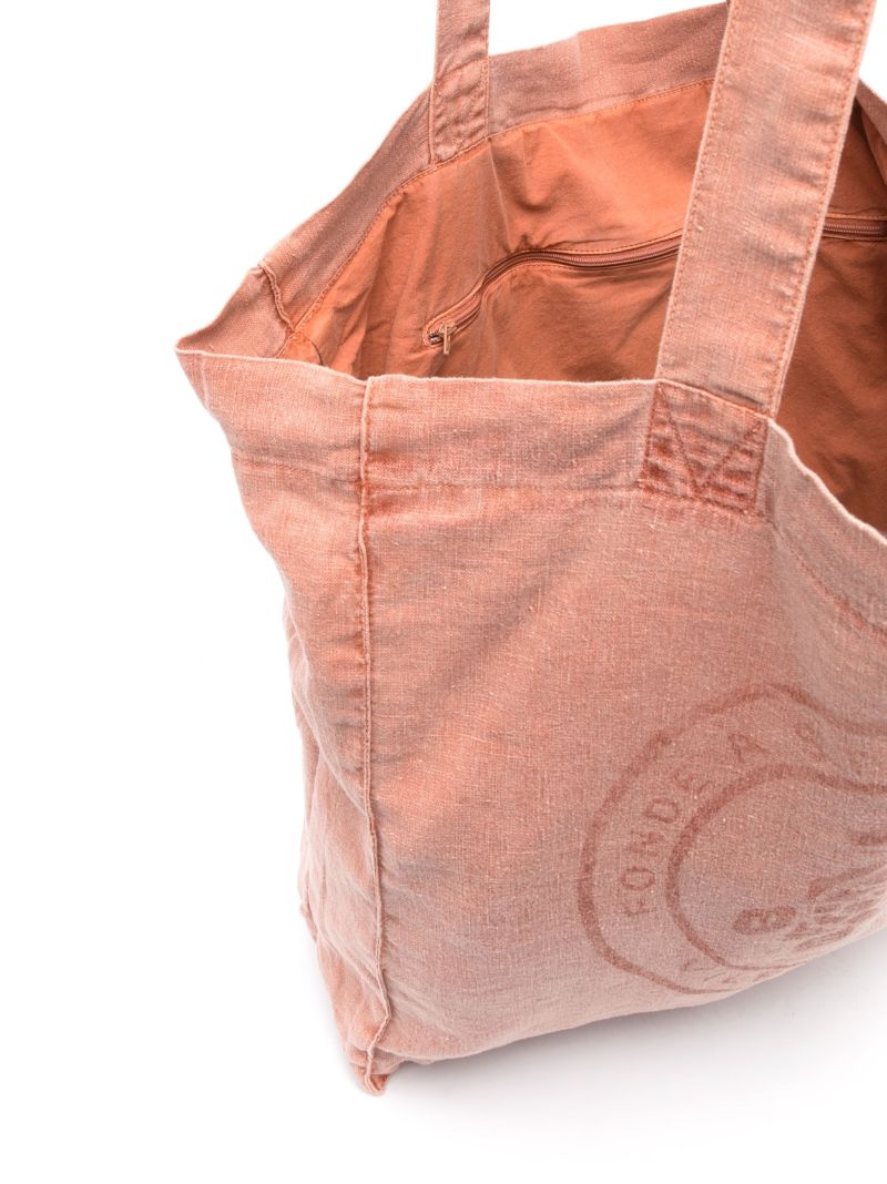 Orange Turtle Logo Tote Bag