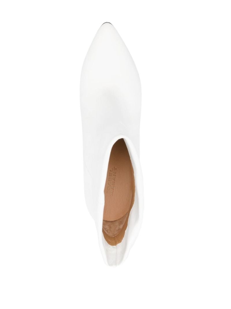 White Dylvee 85 Leather Boots