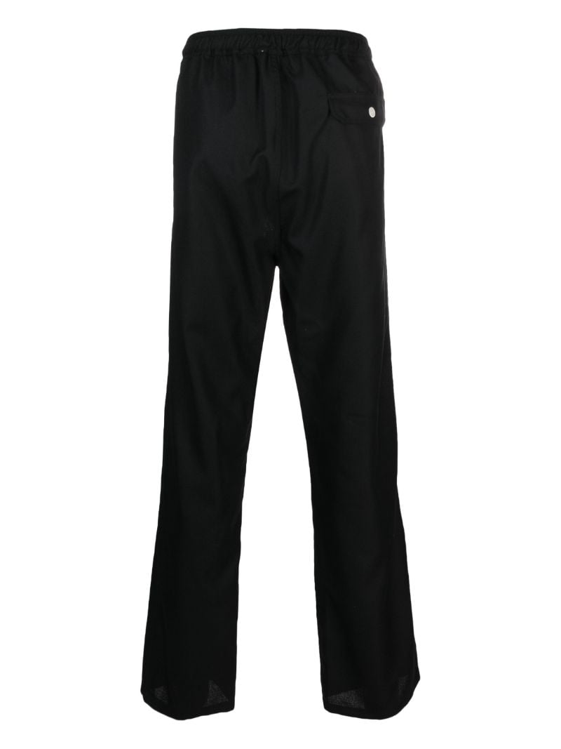 Black Fadi Straight Wool Trousers