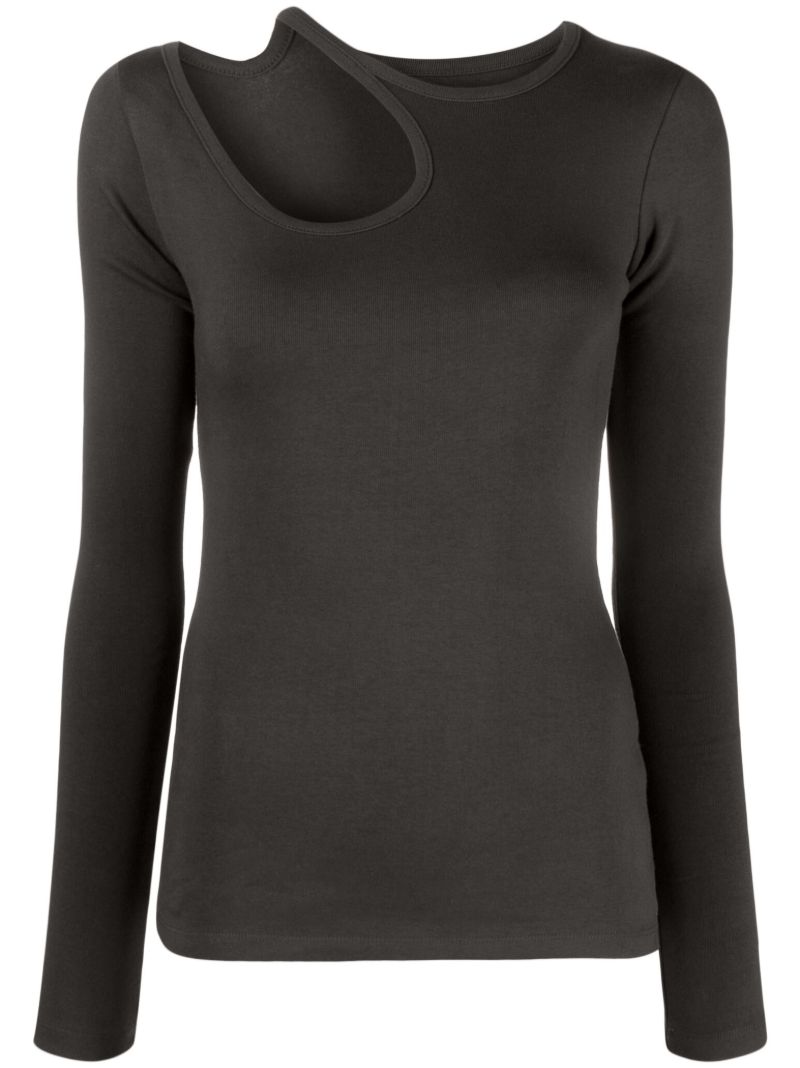 Grey Cut-out T-shirt
