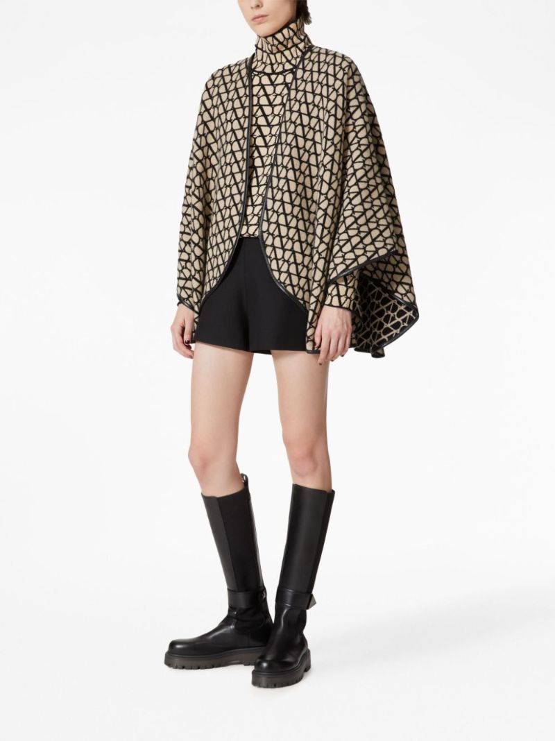 Beige Toile Iconographe Reversible Cape
