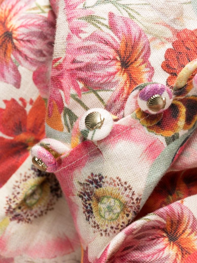 White Wonderland Floral Print Mini Dress