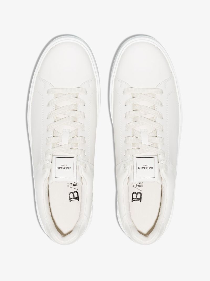 White B-court Leather Sneakers
