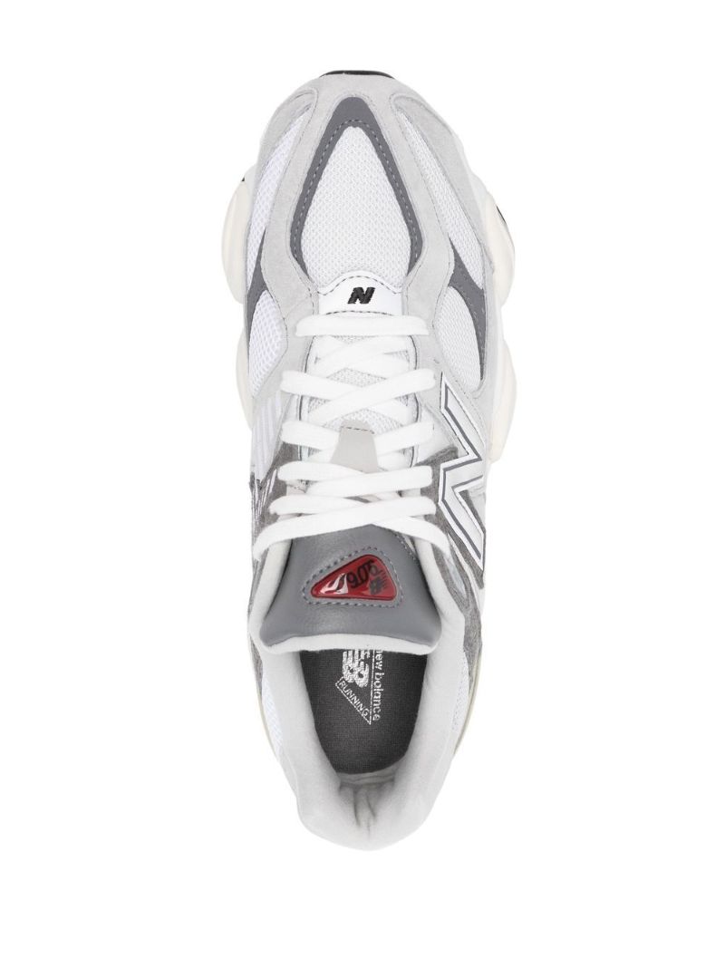 Grey 9060 Panelled Low-top Sneakers