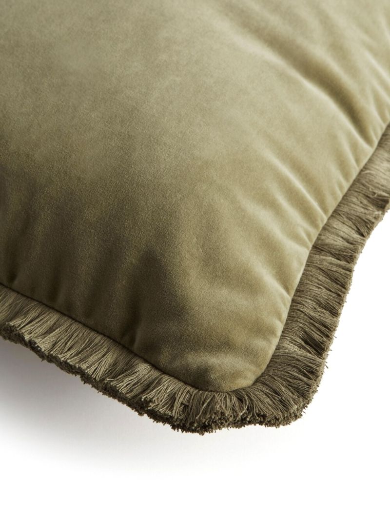 Lichen Green Margeaux Large Square Cushion