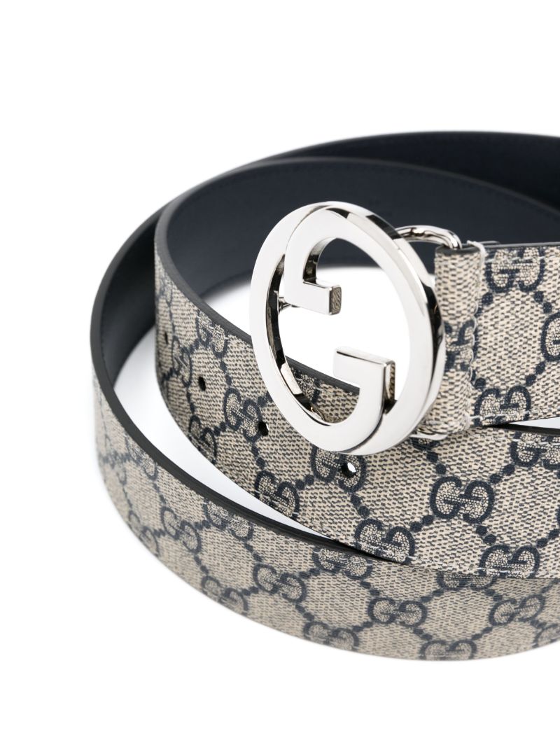 Neutral Gg Supreme Leather Belt