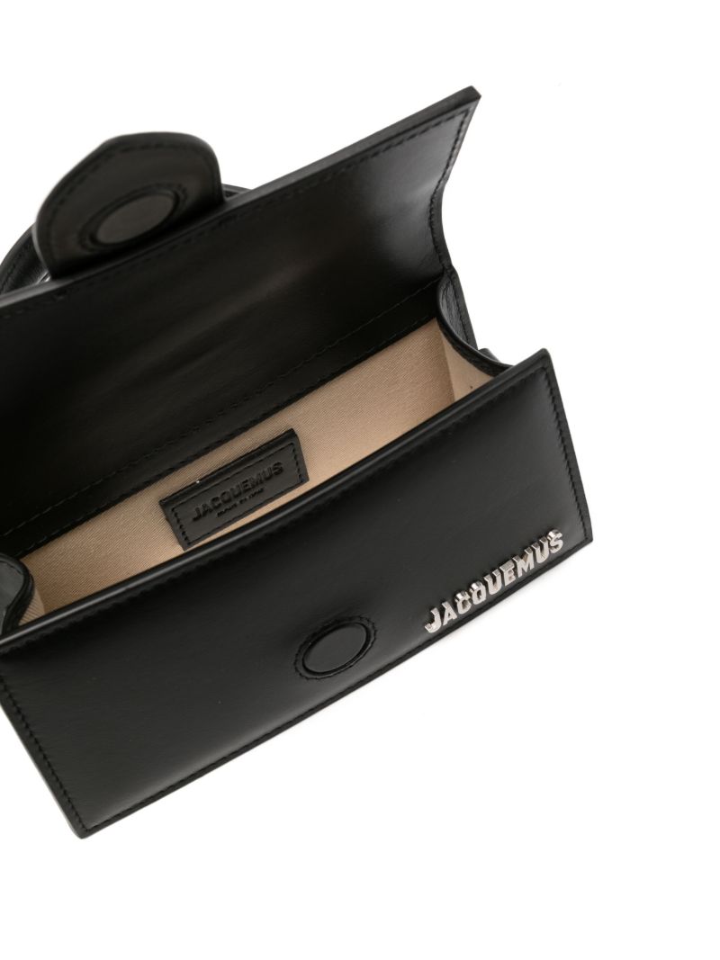 Black Le Bambino Leather Shoulder Bag