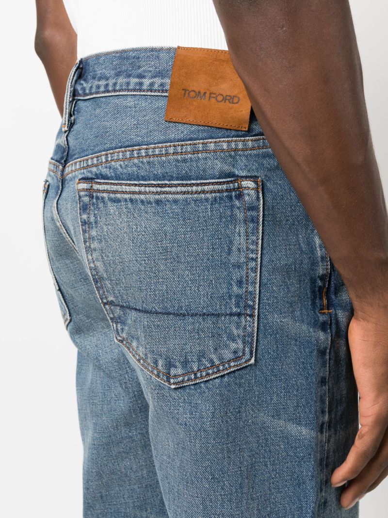 Blue Straight-leg Jeans