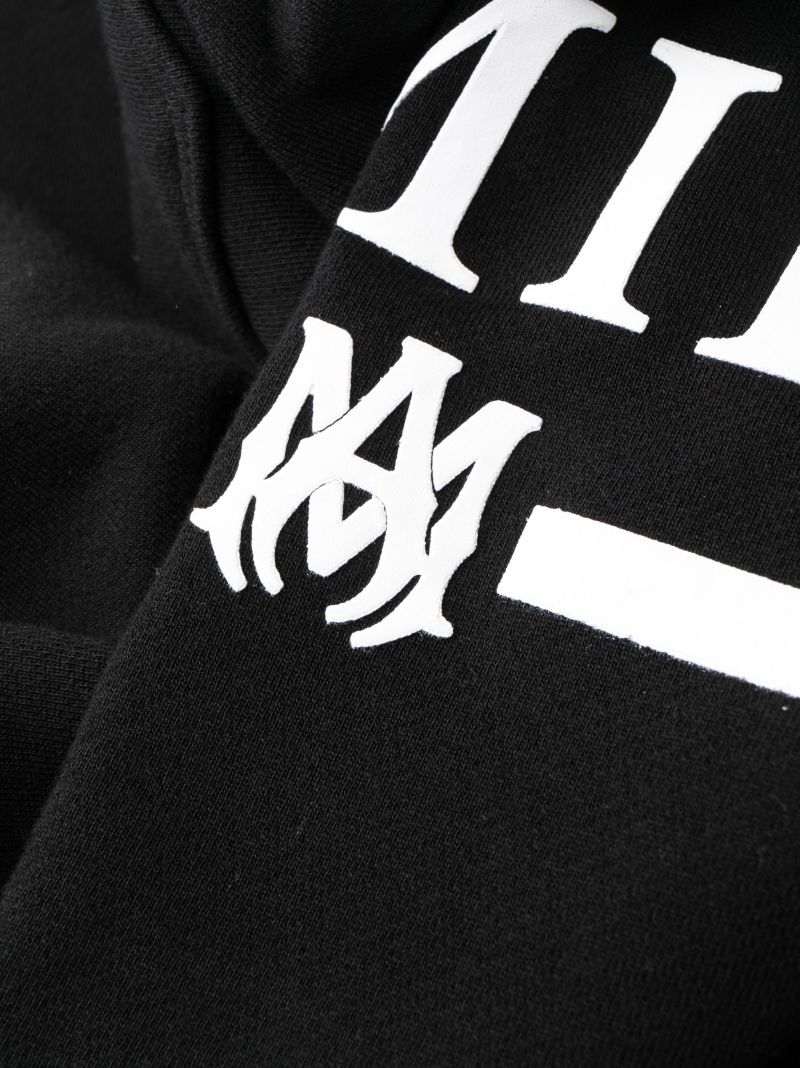 Black Logo-print Cotton Track Pants
