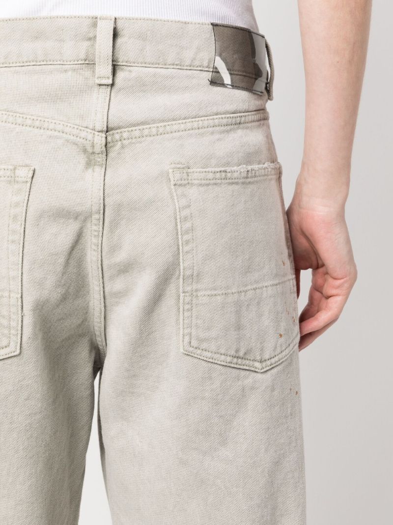 Grey Third Cut Straight-leg Jeans