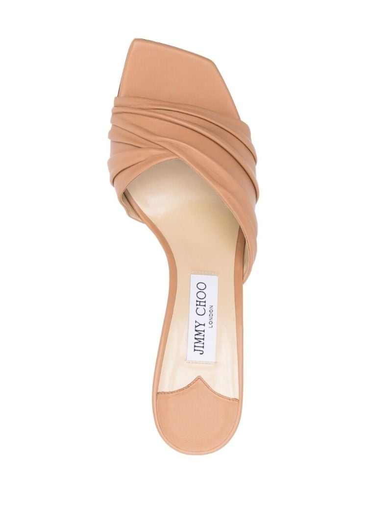 Brown Basil 75 Leather Mules
