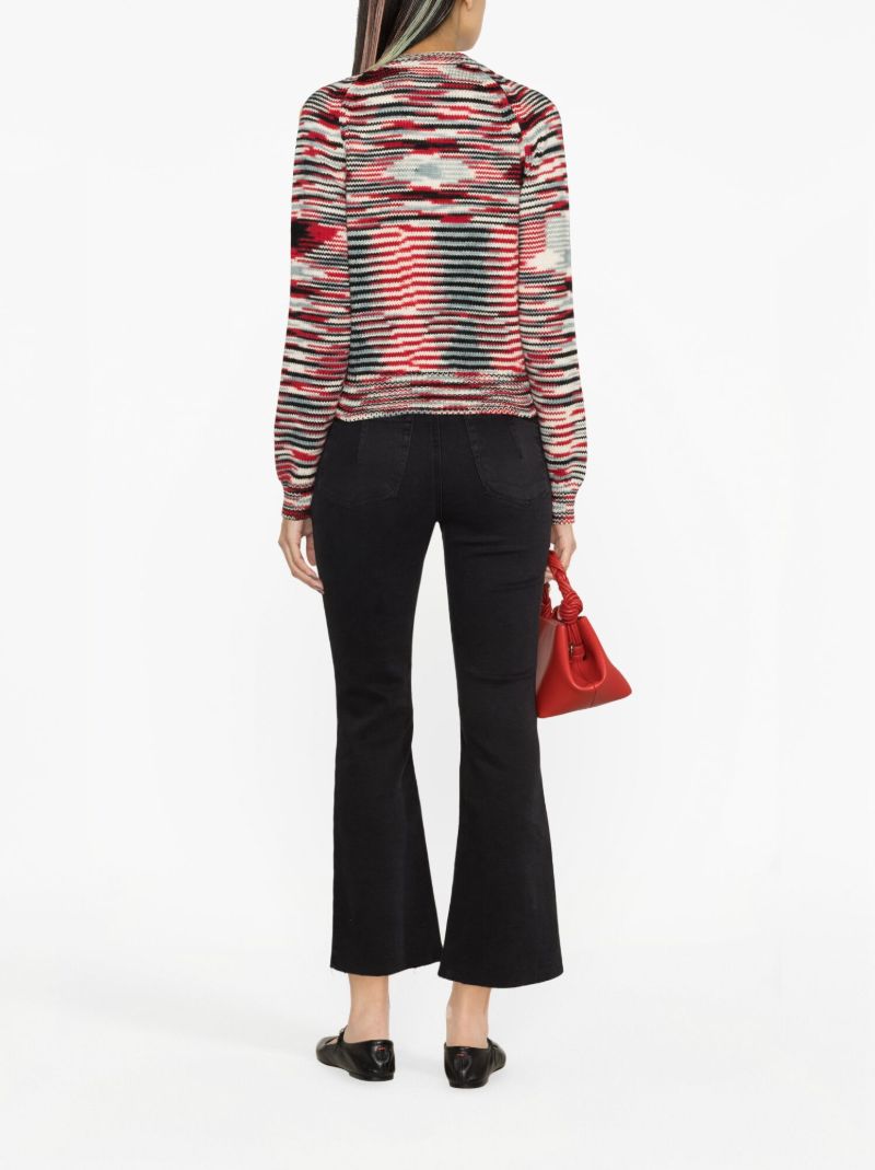 Red Saltin Wool Cardigan