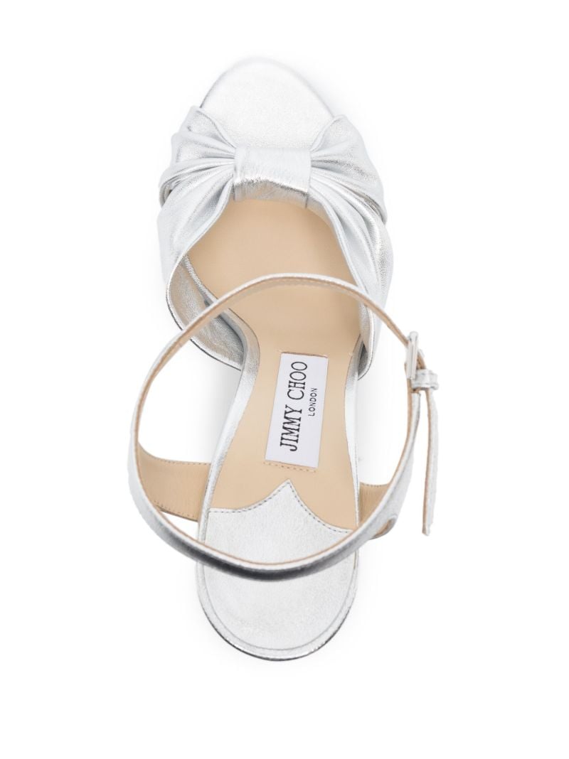 Silver Heloise 120 Platform Sandals