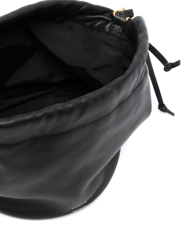 Black the Small Aria Leather Bucket Bag