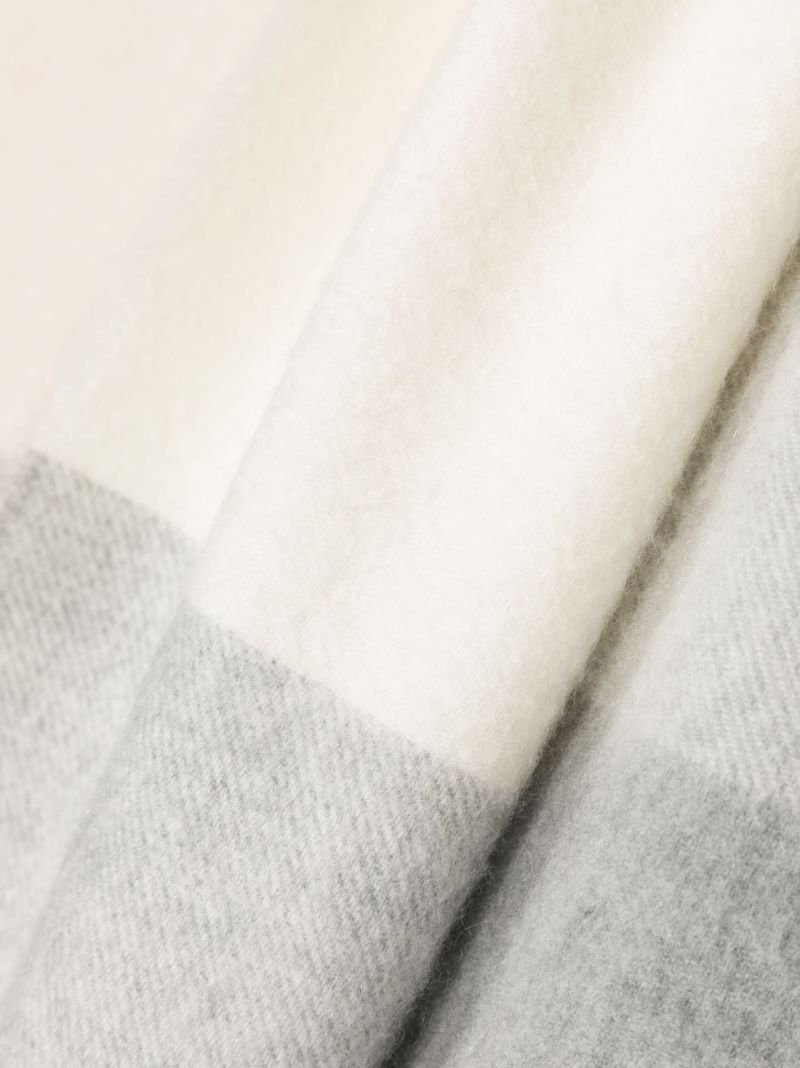 Neutral Cashmere Checked Scarf