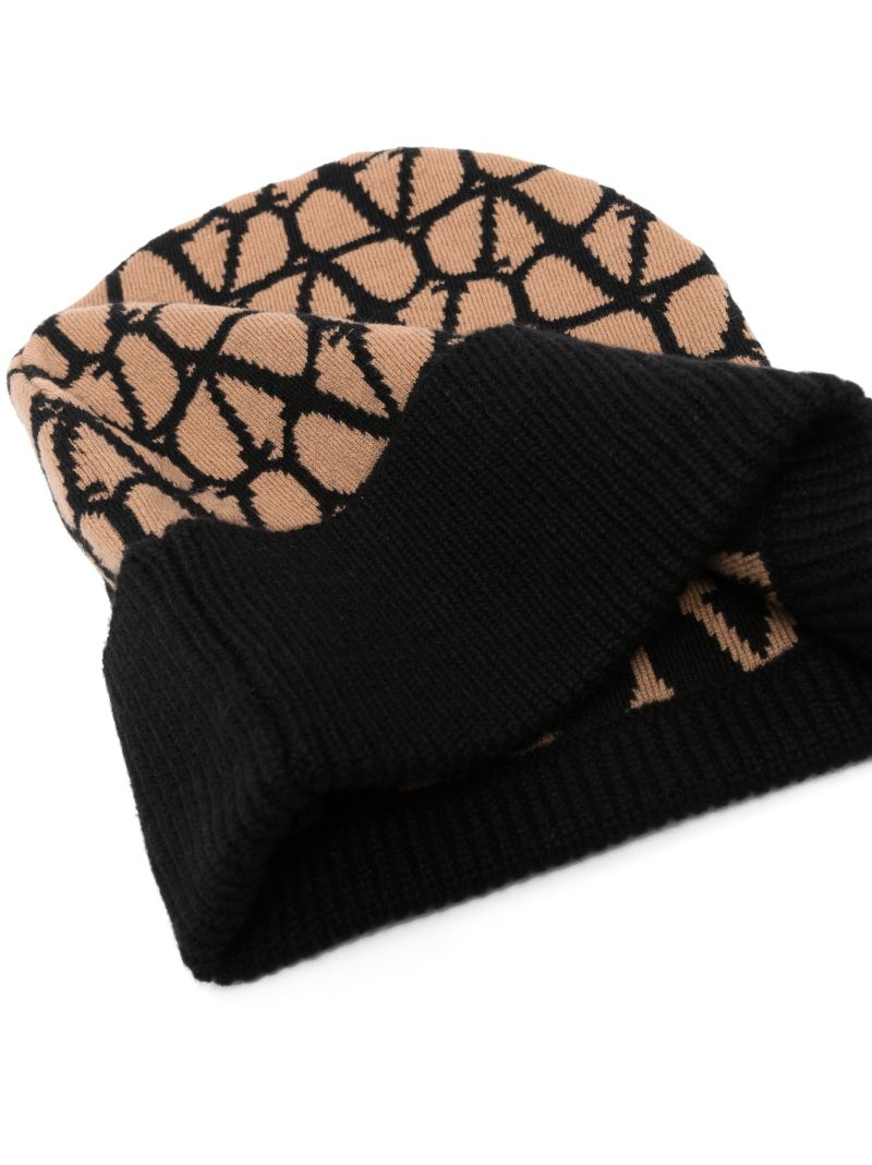 Neutral Toile Iconographe Cashmere Beanie Hat