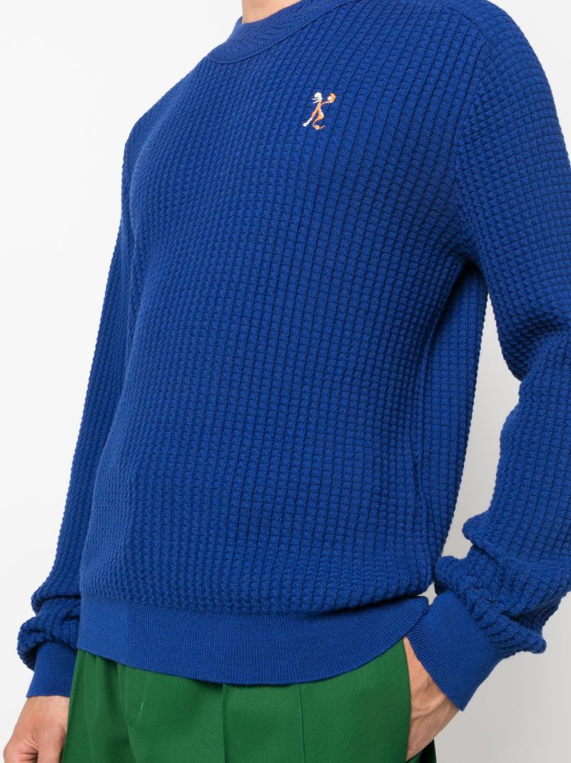 Blue Sorelle Ribbed-knit Sweater