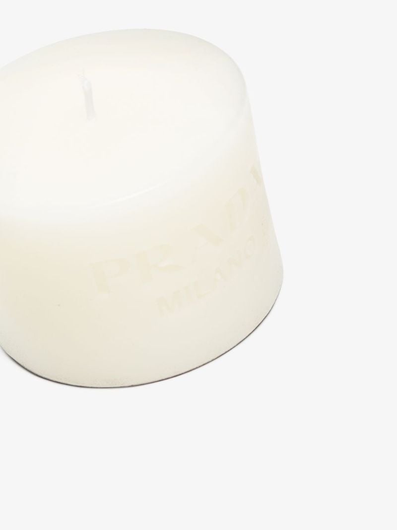White Logo Candle
