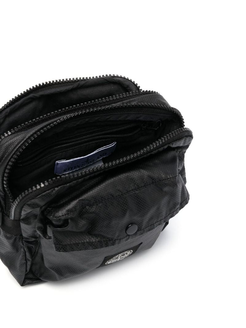 Black 90270 Compass Patch Messenger Bag