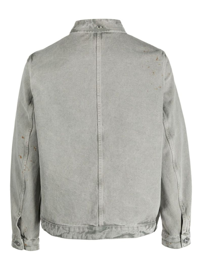 Grey Button-up Denim Jacket