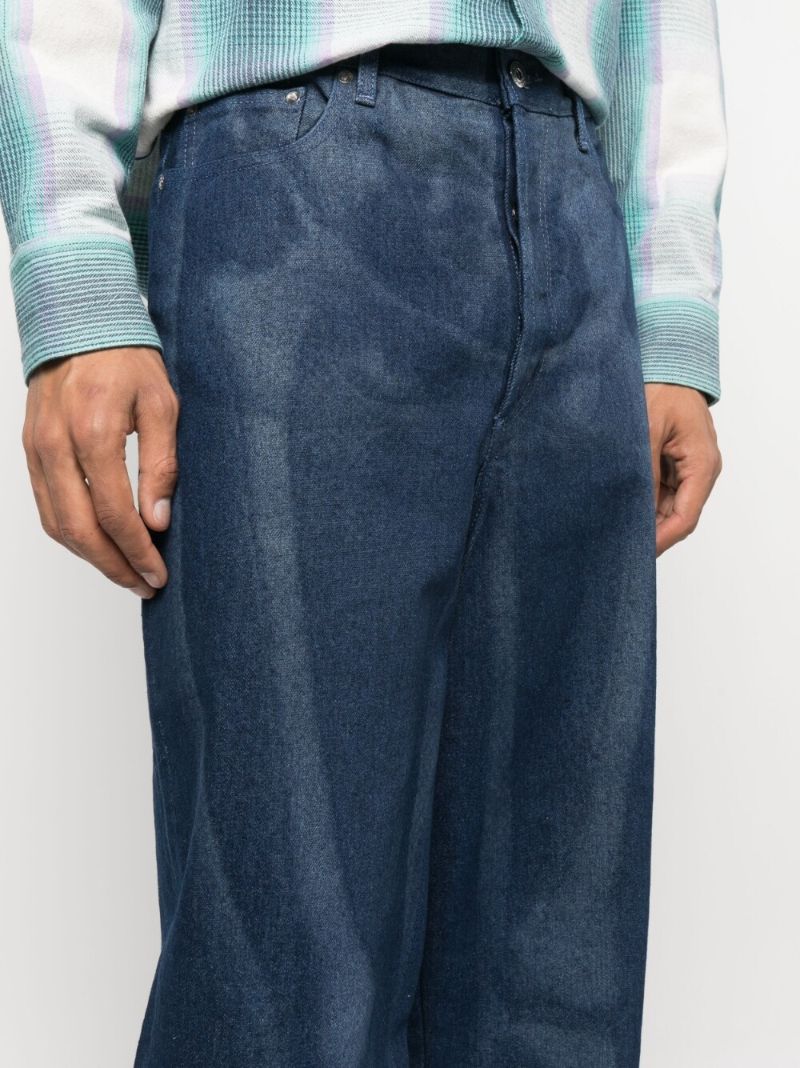Blue Body Scan Denim Shorts
