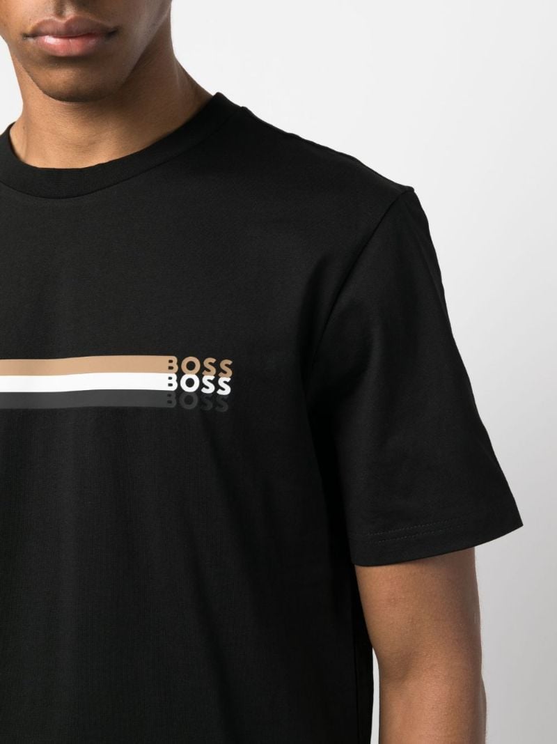 Black Logo-print Cotton T-shirt