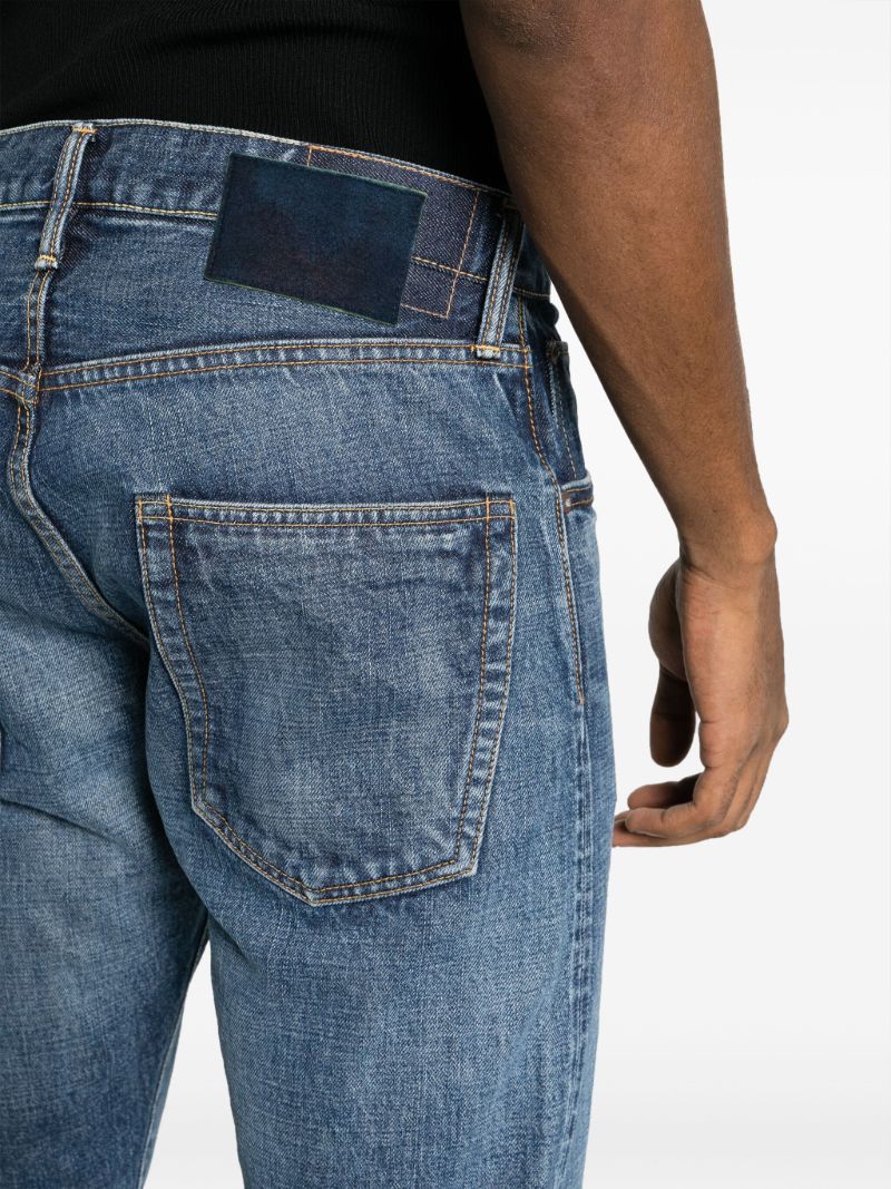 Blue Social Sculpture 01 Straight-leg Jeans