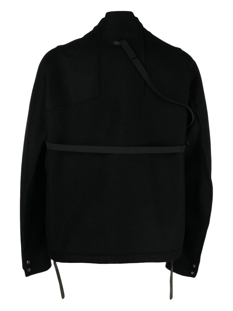 Black J70-bu Wool Jacket