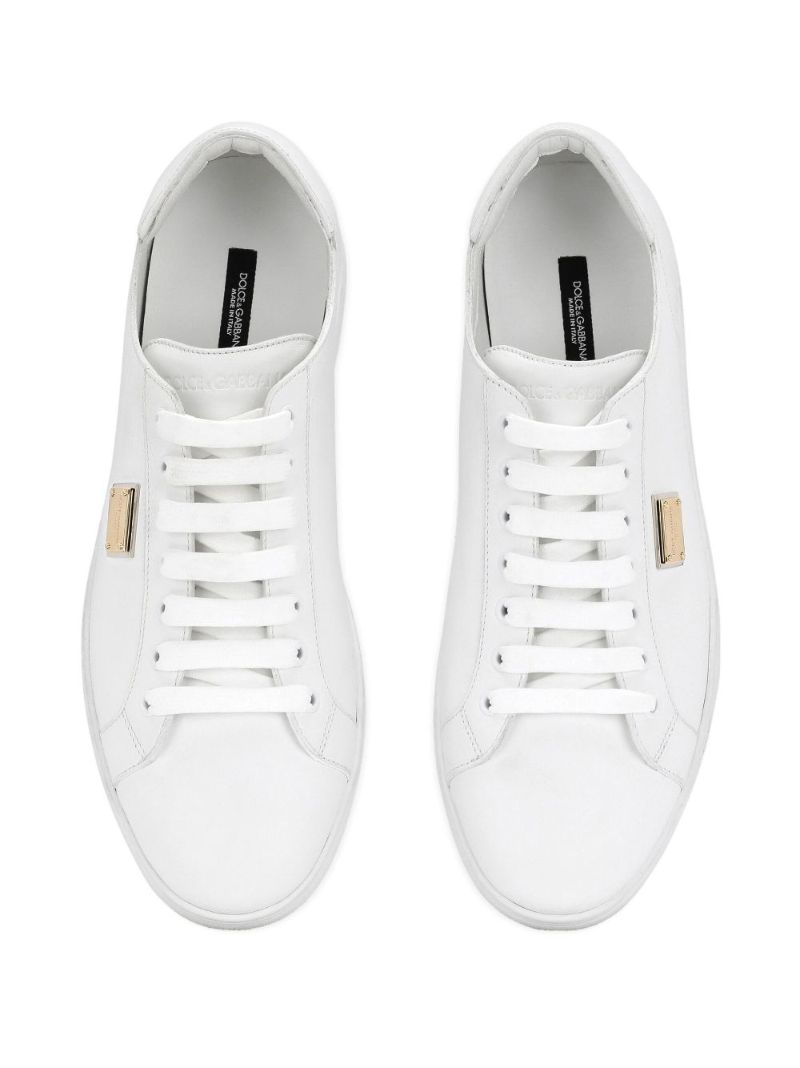 White Saint Tropez Leather Sneakers