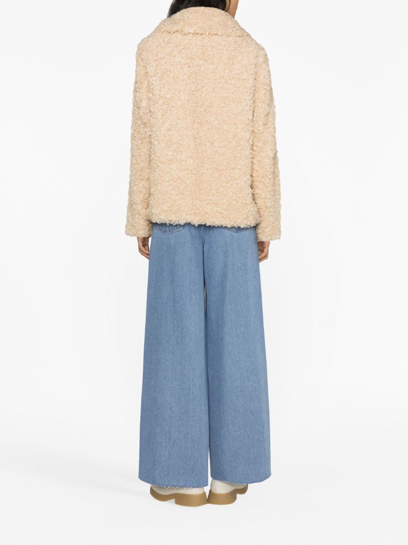 Beige Faux-shearling Jacket