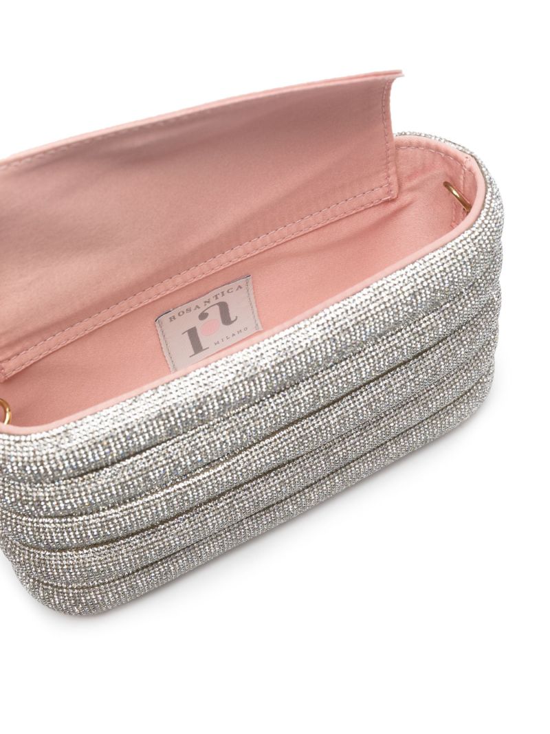 Grey Holli Favilla Crystal Cross Body Bag