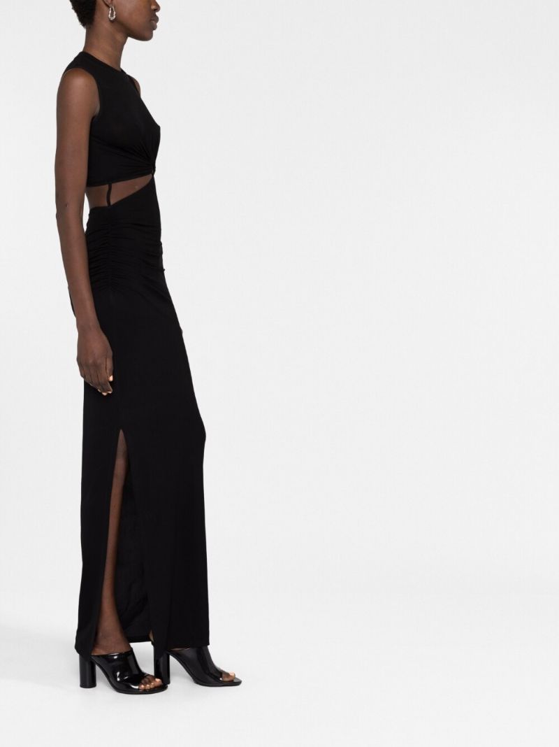 Black Cut-out Maxi Dress
