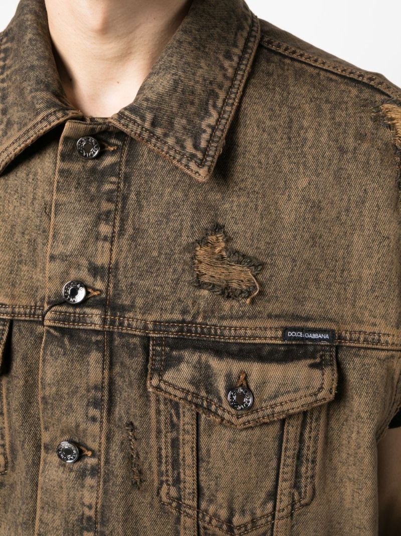 Brown Denim Waistcoat