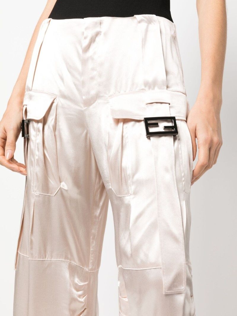 White Straight Leg Trousers