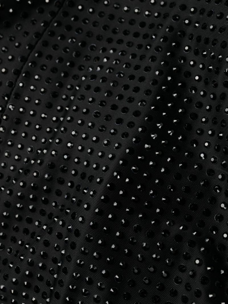 Black Medusa 95' Crystal Embellished Mini Dress