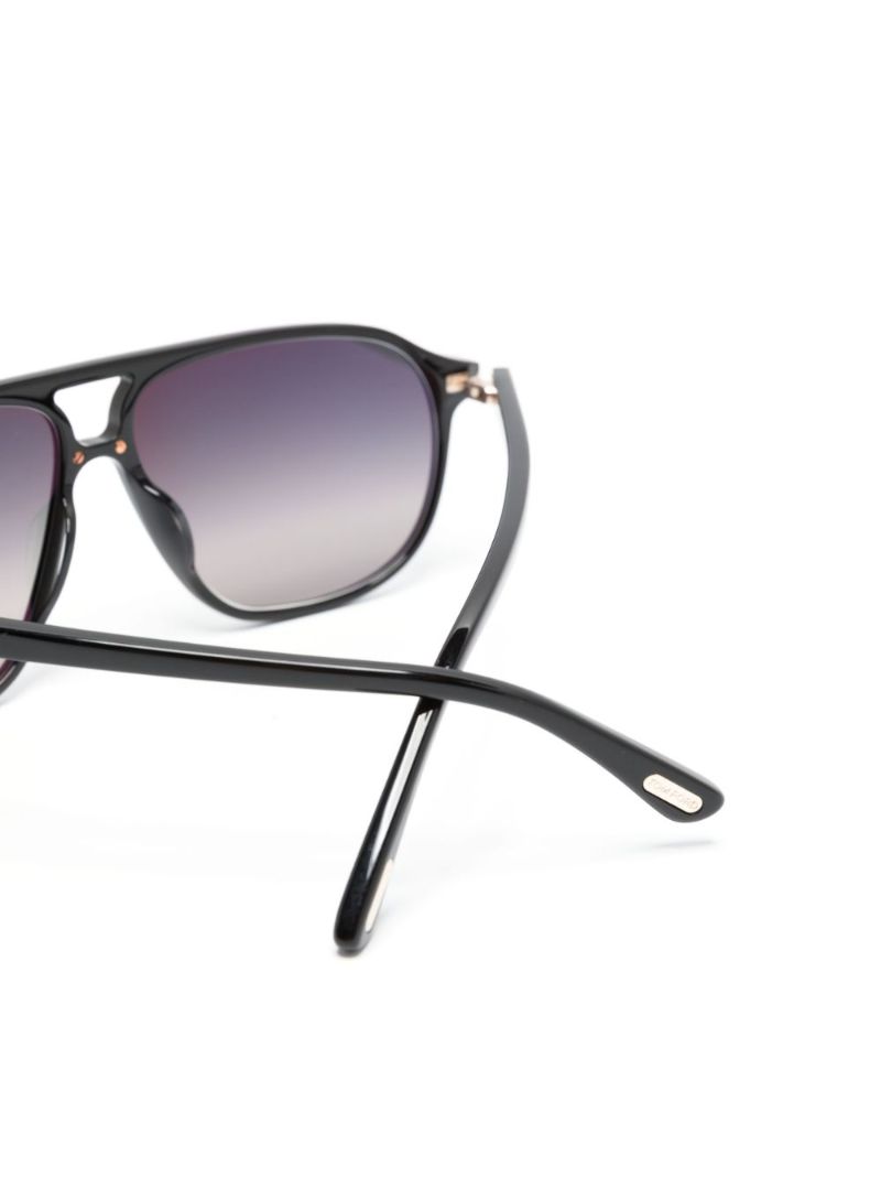 Black Bruce Pilot-frame Sunglasses