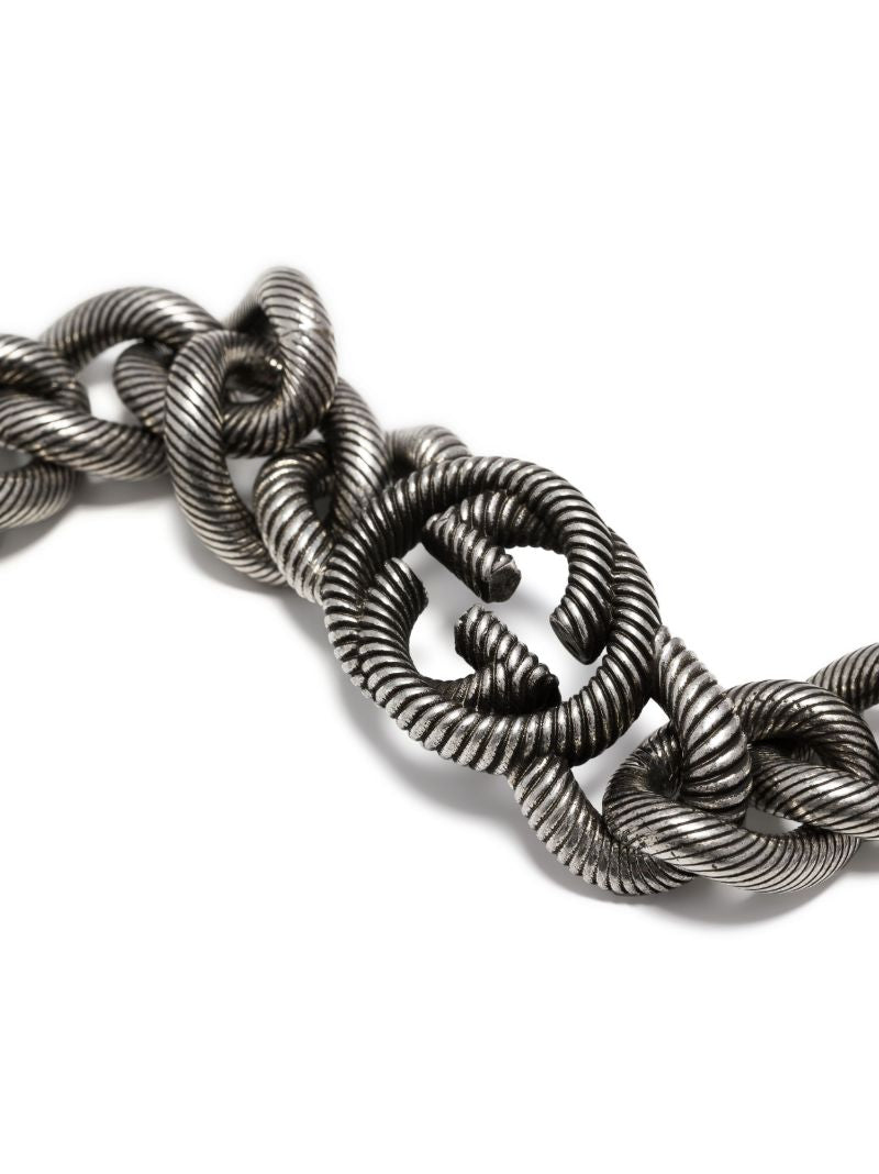 Silver-tone Interlocking G Bracelet