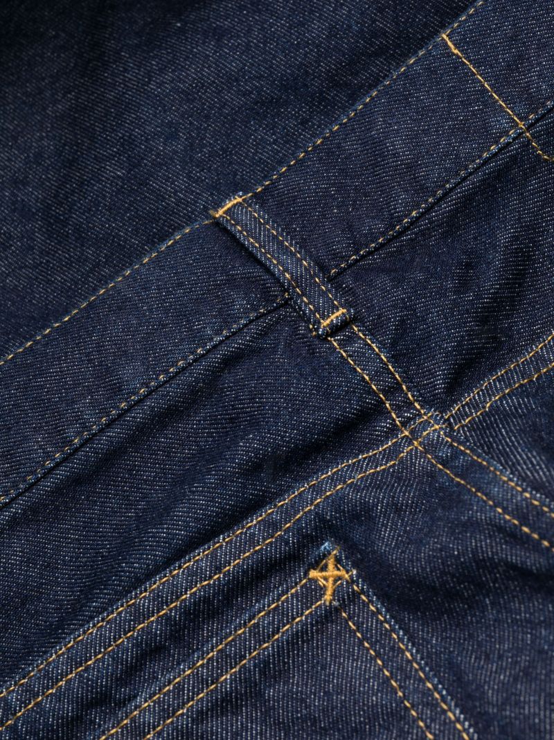 Blue Mid-rise Straight-leg Jeans
