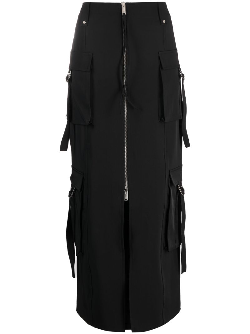 Black Cargo Skirt
