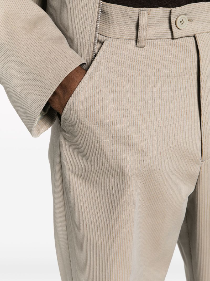 Grey Darien Straight-leg Trousers