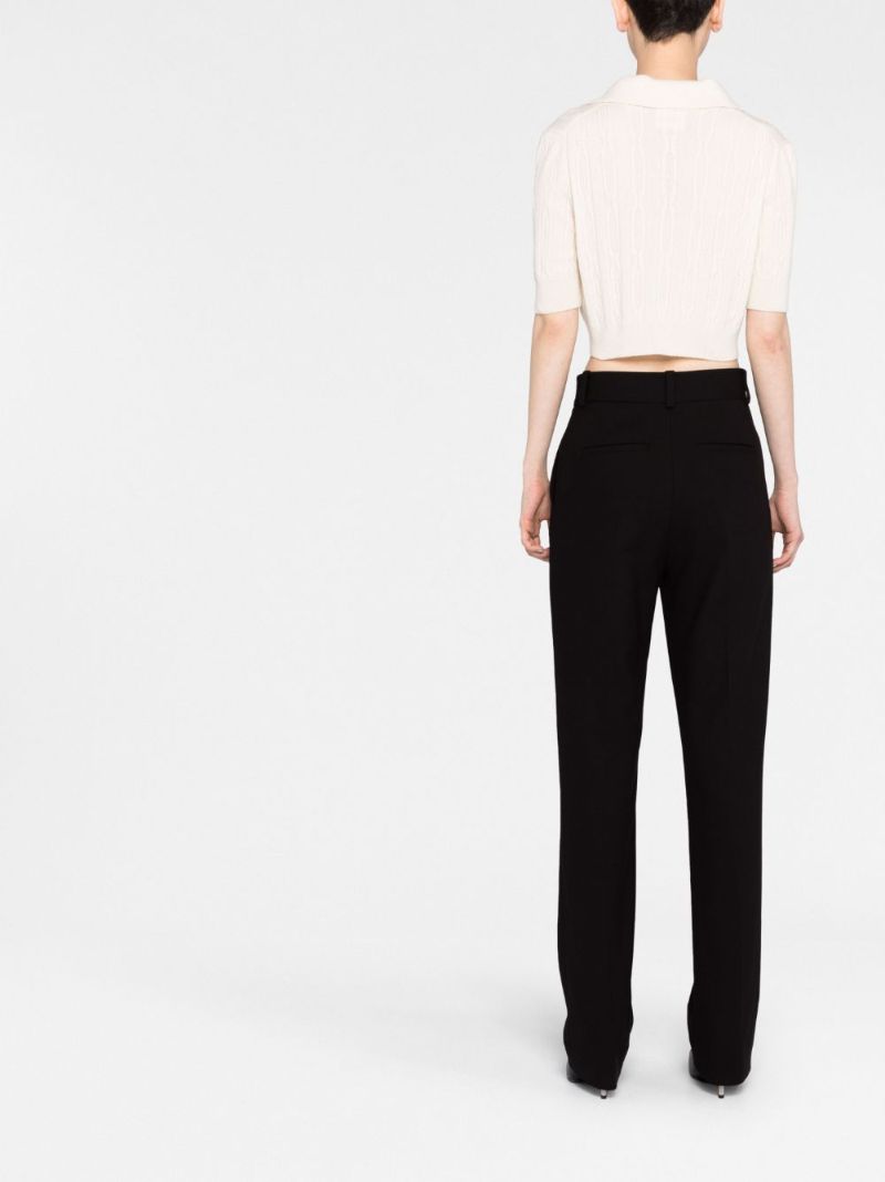Neutral Lylith Cropped Cable-knit Cashmere Sweater